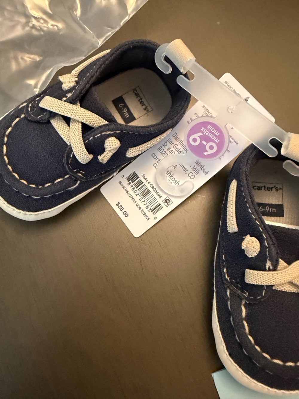 Carter's Baby Boys Navy casual Shoes - 6-9 Months